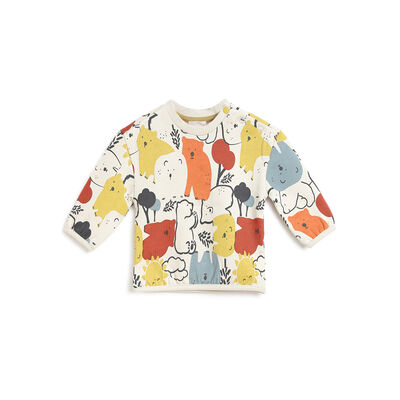 Boys Medium Natural Printed Sweatshirt